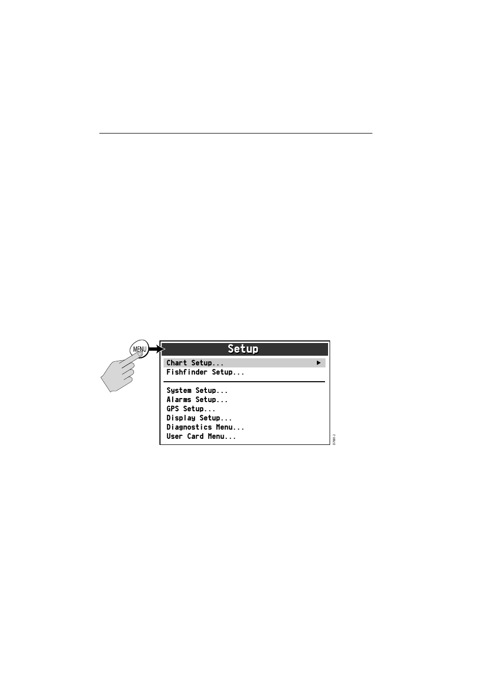 Database lists, 5 setting up the display, Setup | Raymarine A65 User Manual | Page 26 / 100