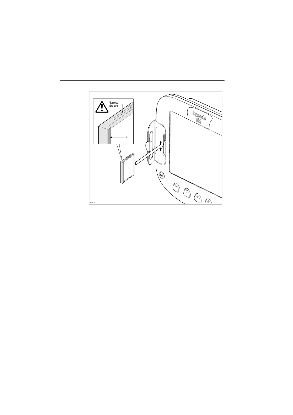 Inserting a cf card | Raymarine A65 User Manual | Page 42 / 100
