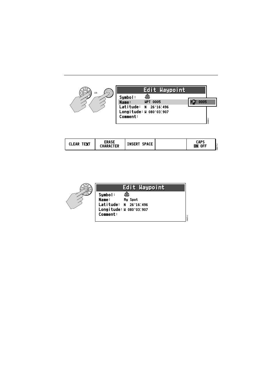 Edit waypoint | Raymarine A65 User Manual | Page 57 / 100