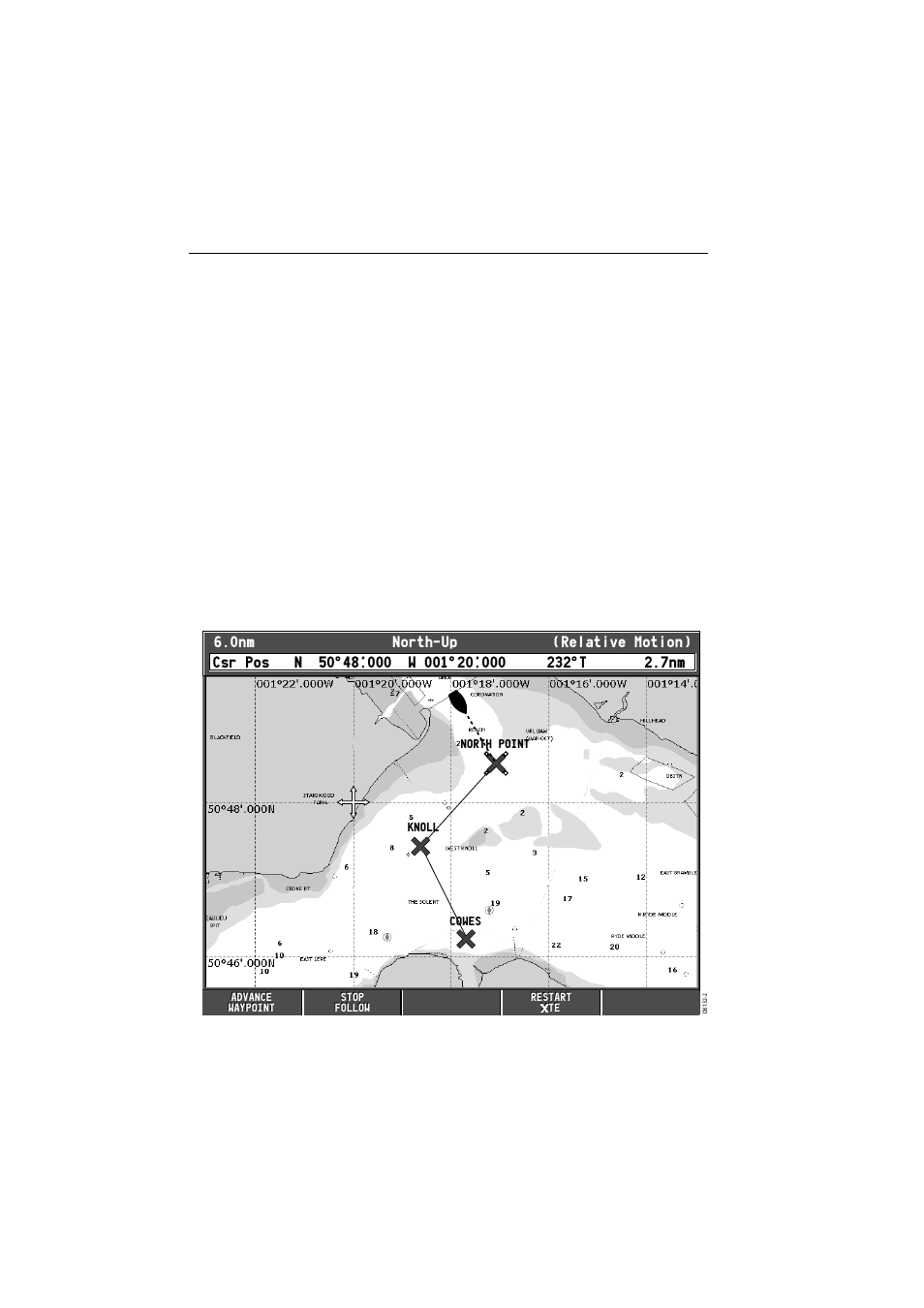 Following a route | Raymarine A65 User Manual | Page 76 / 100