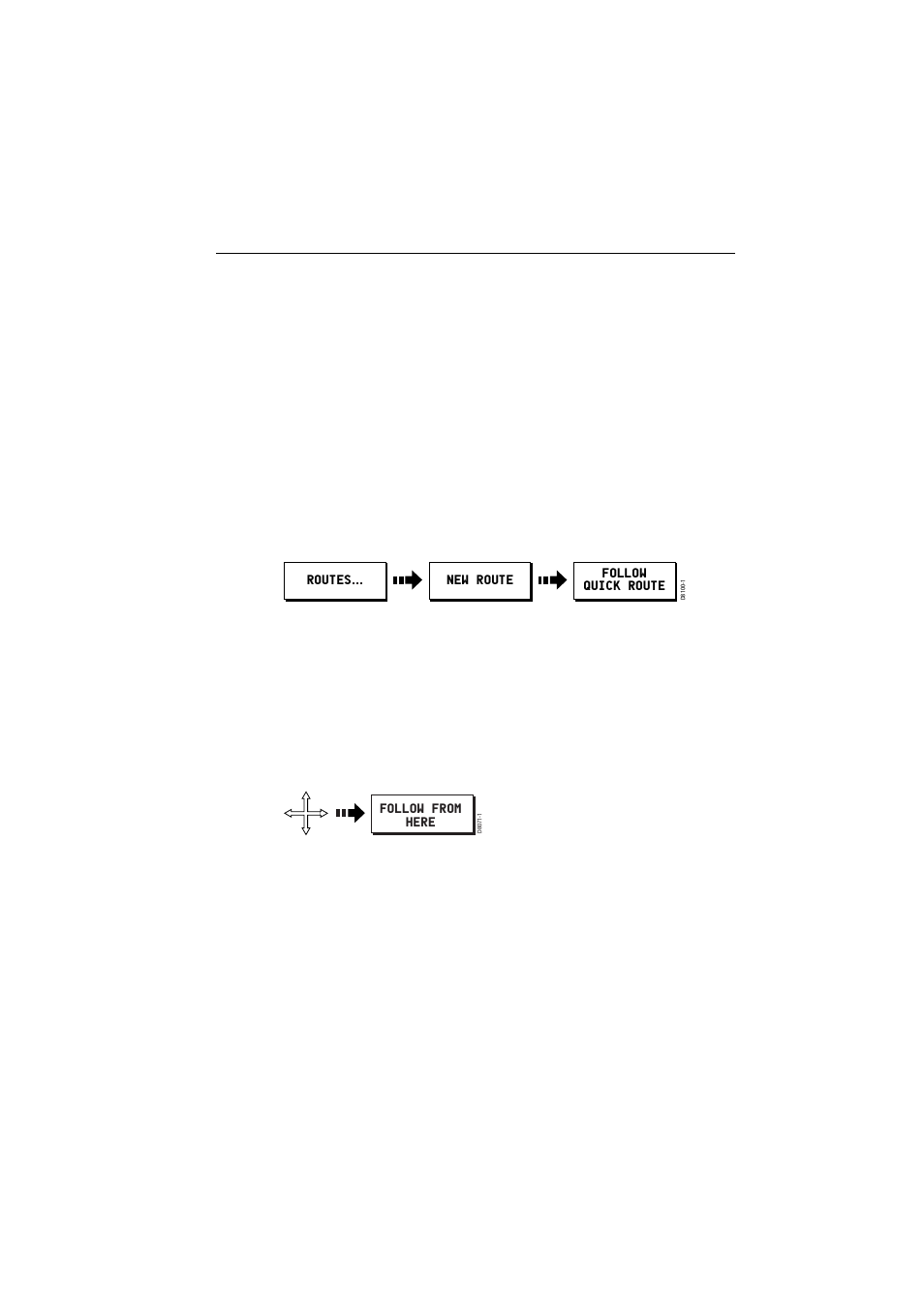 Using quick route, Using a selected waypoint within the route | Raymarine A65 User Manual | Page 77 / 100