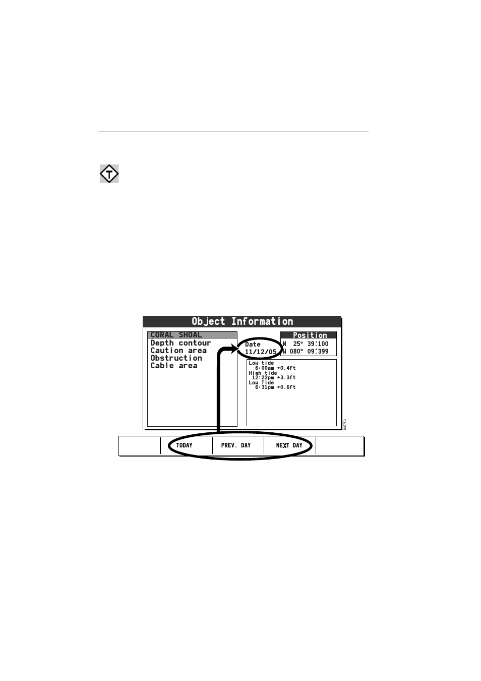 12 tides, Object information | Raymarine A65 User Manual | Page 92 / 100