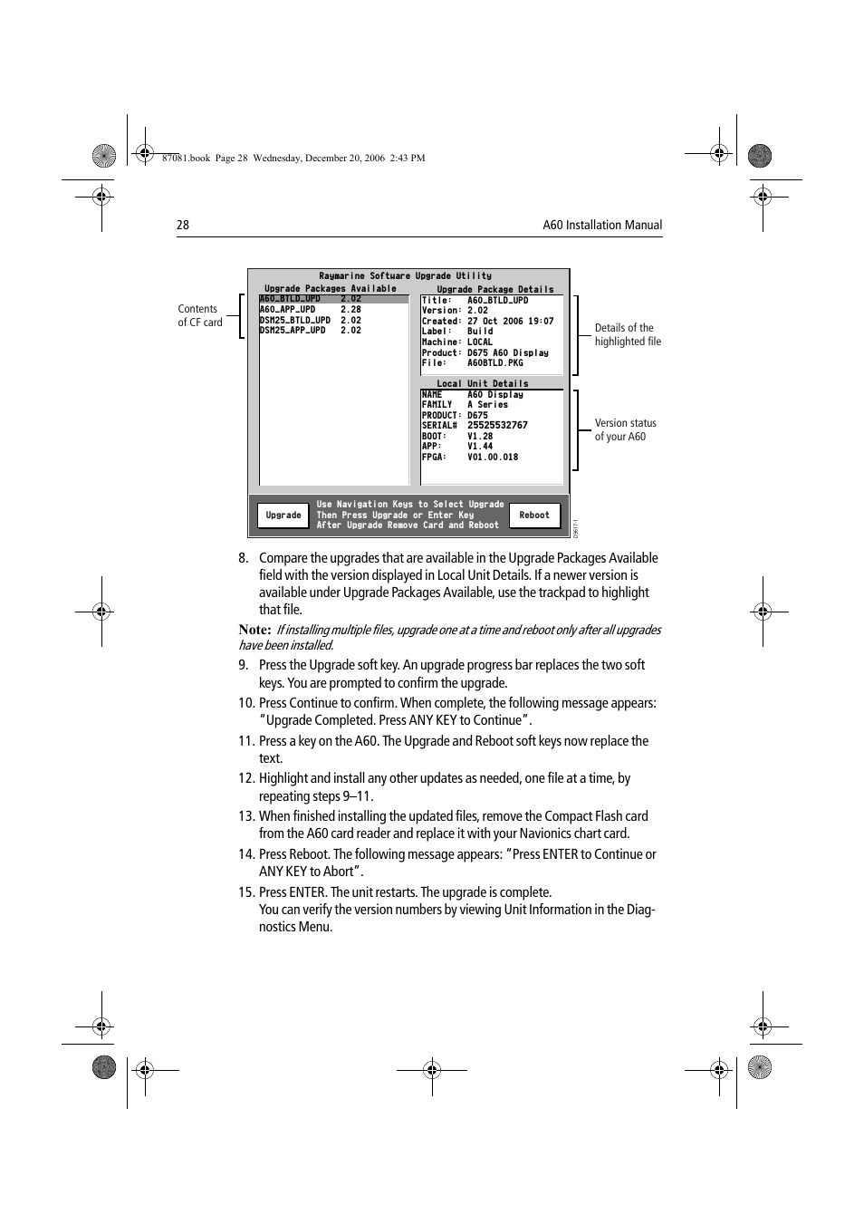 Raymarine A60 User Manual | Page 28 / 50