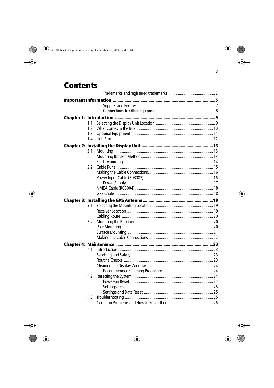 Raymarine A60 User Manual | Page 3 / 50