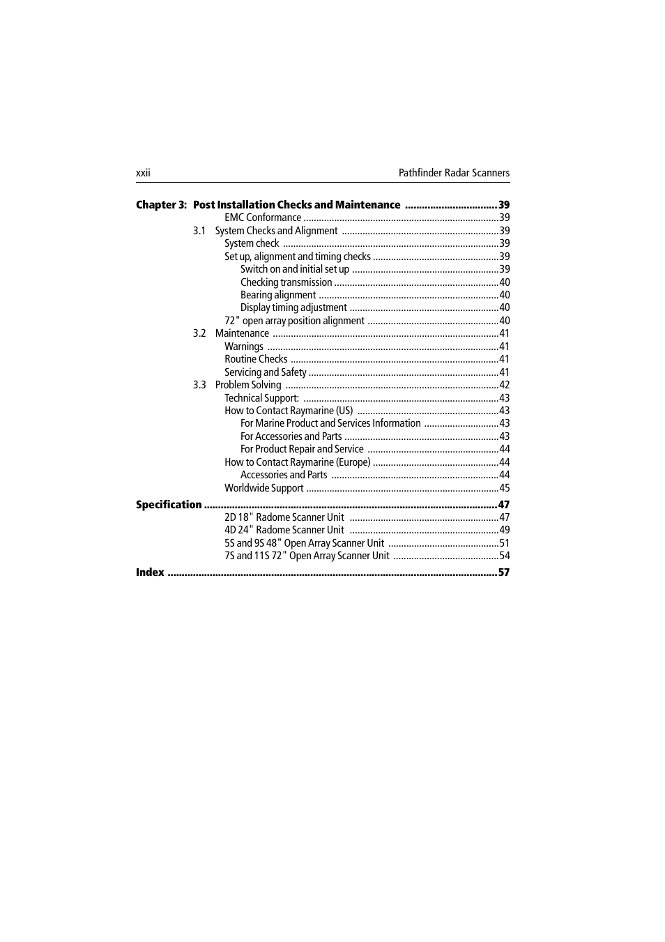 Raymarine Pathfinder Radar Scanner User Manual | Page 24 / 90