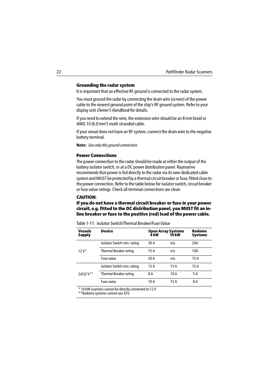 Raymarine Pathfinder Radar Scanner User Manual | Page 50 / 90