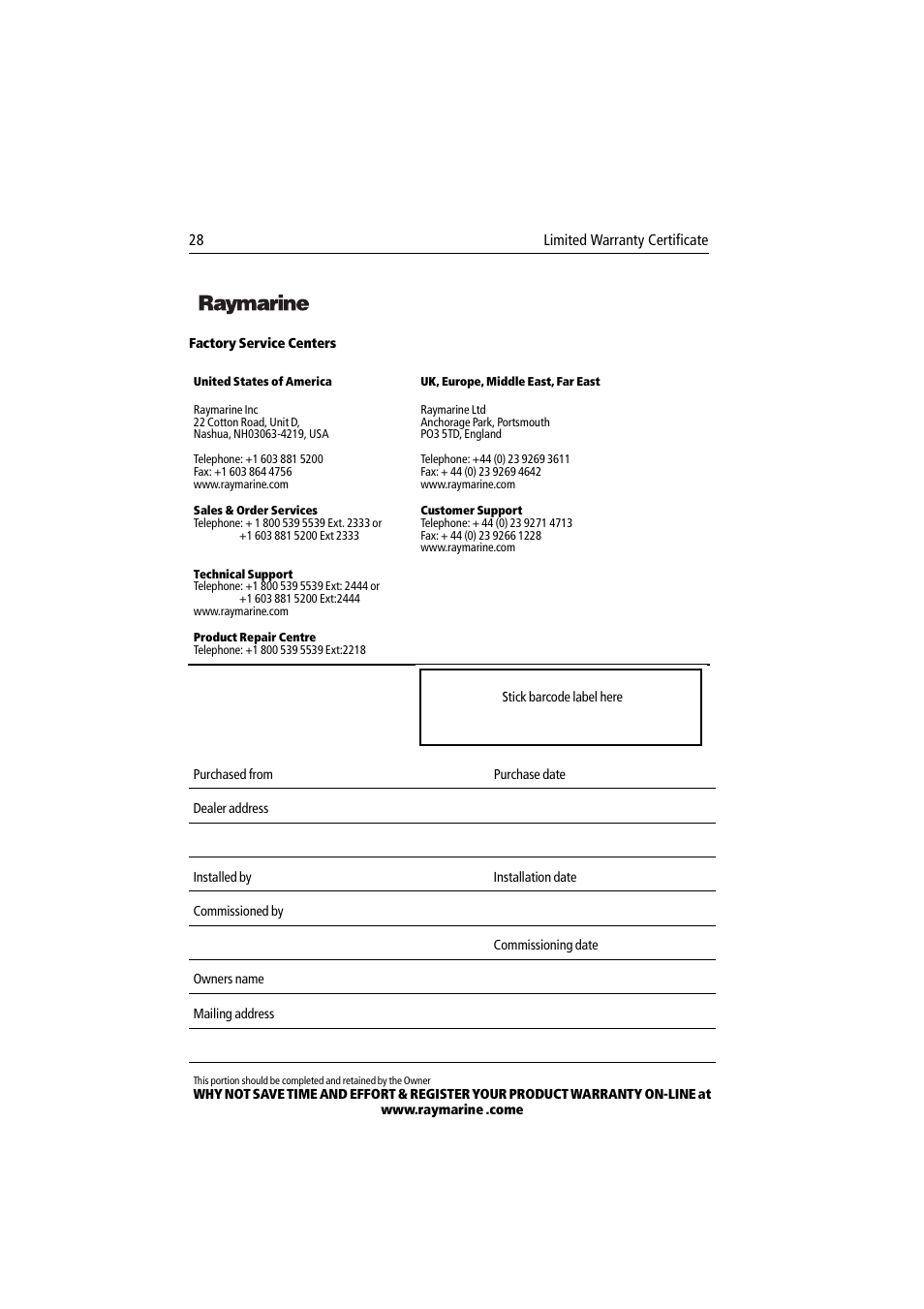 Raymarine Pathfinder Radar Scanner User Manual | Page 90 / 90