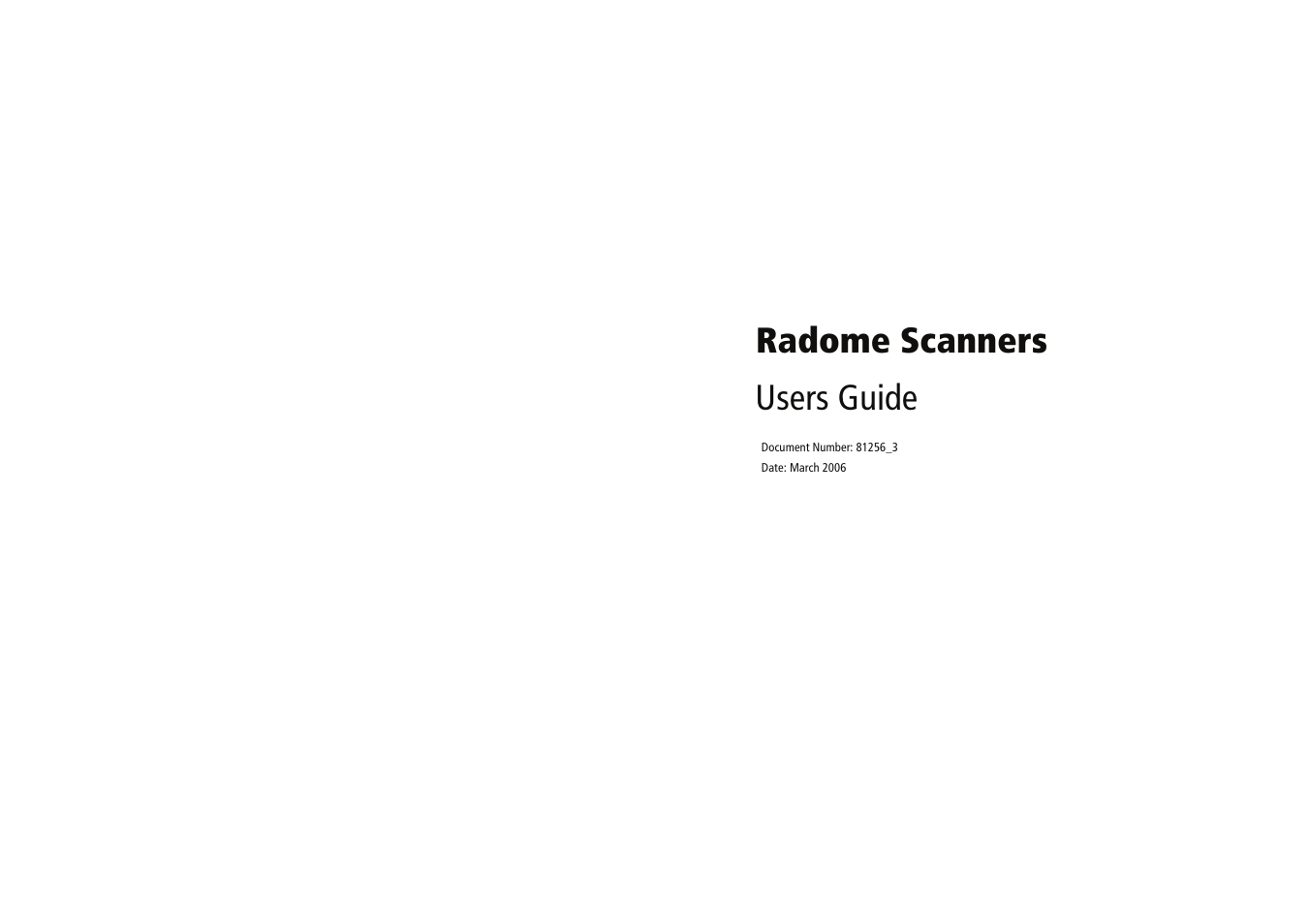 Raymarine Radome Scanners User Manual | 36 pages
