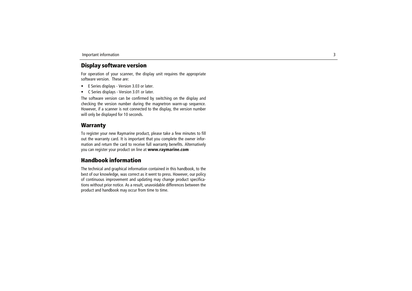 Raymarine Radome Scanners User Manual | Page 7 / 36
