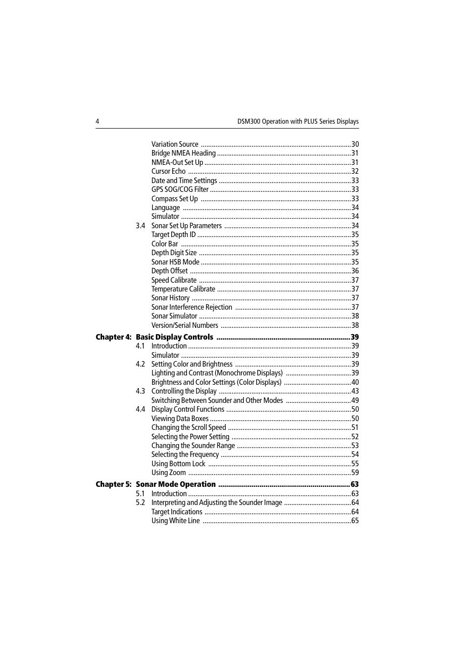 Raymarine DSM300 User Manual | Page 4 / 82