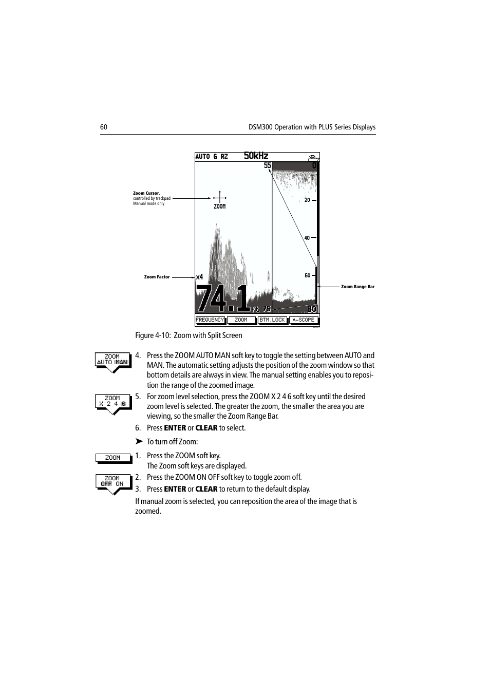 50khz | Raymarine DSM300 User Manual | Page 60 / 82