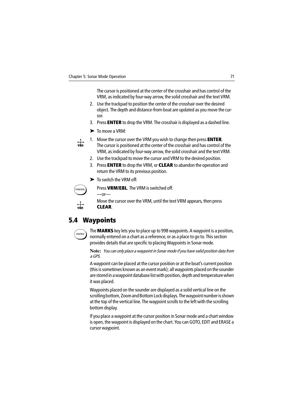 4 waypoints | Raymarine DSM300 User Manual | Page 71 / 82
