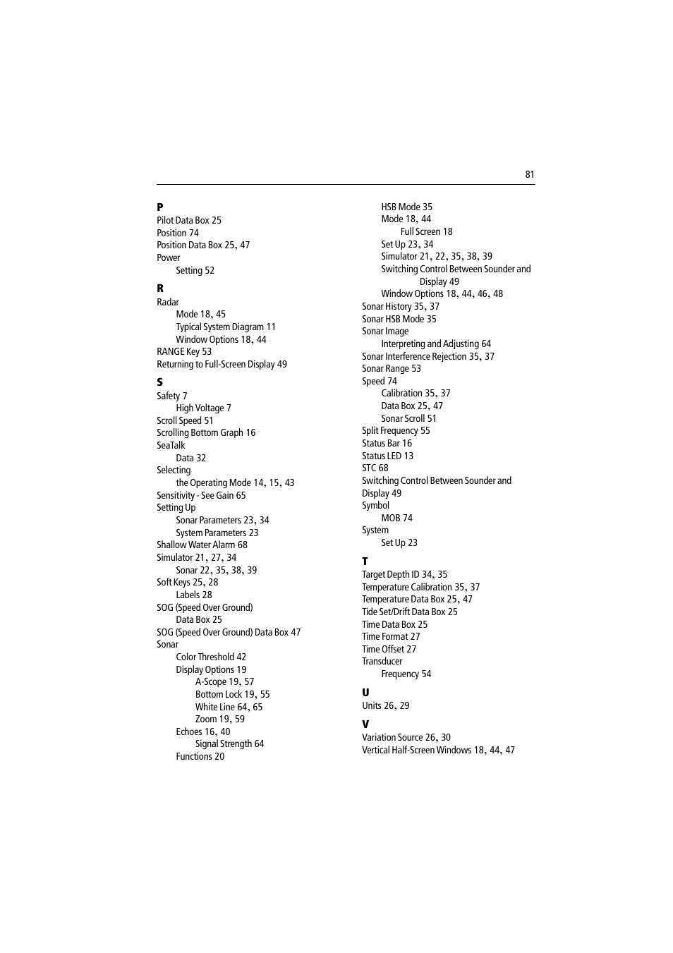 Raymarine DSM300 User Manual | Page 81 / 82