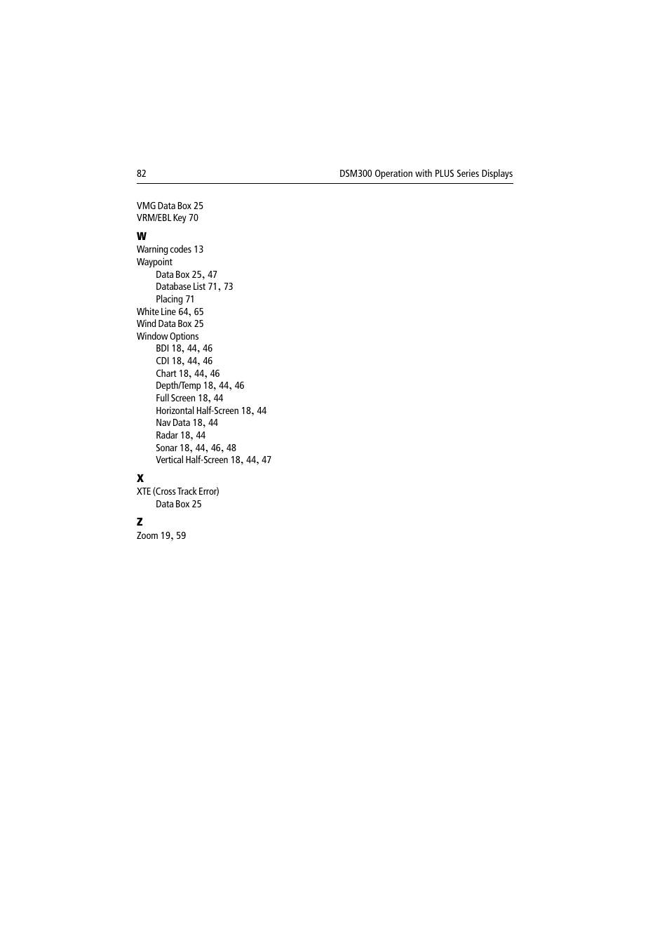 Raymarine DSM300 User Manual | Page 82 / 82