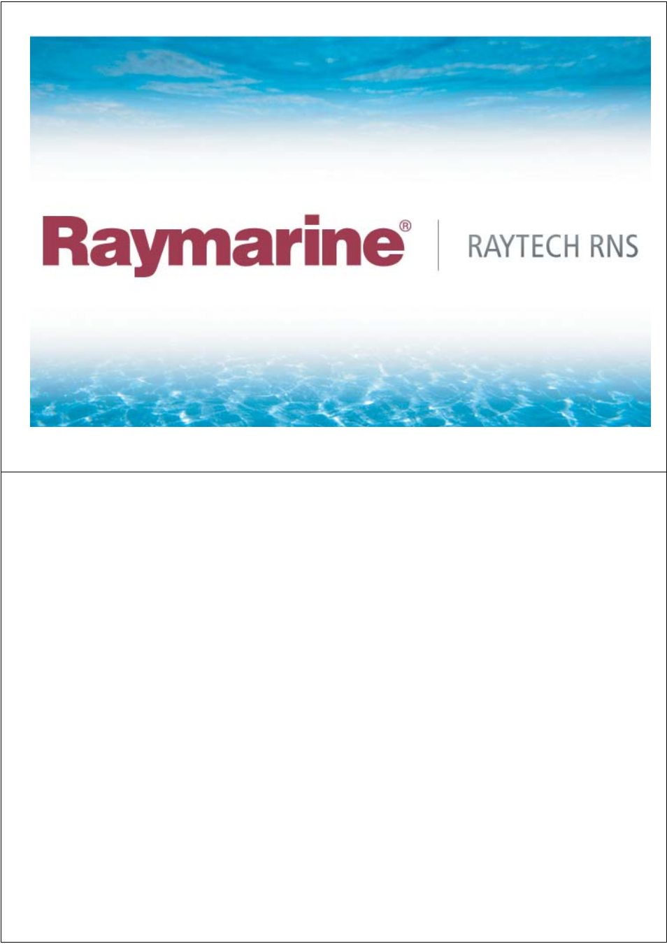 Raymarine Pathfinder User Manual | 111 pages
