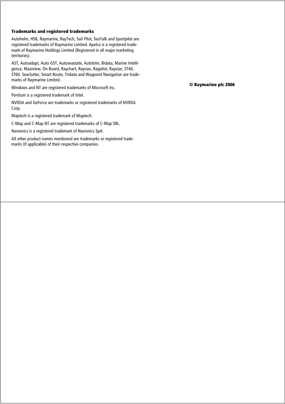 Raymarine Pathfinder User Manual | Page 2 / 111
