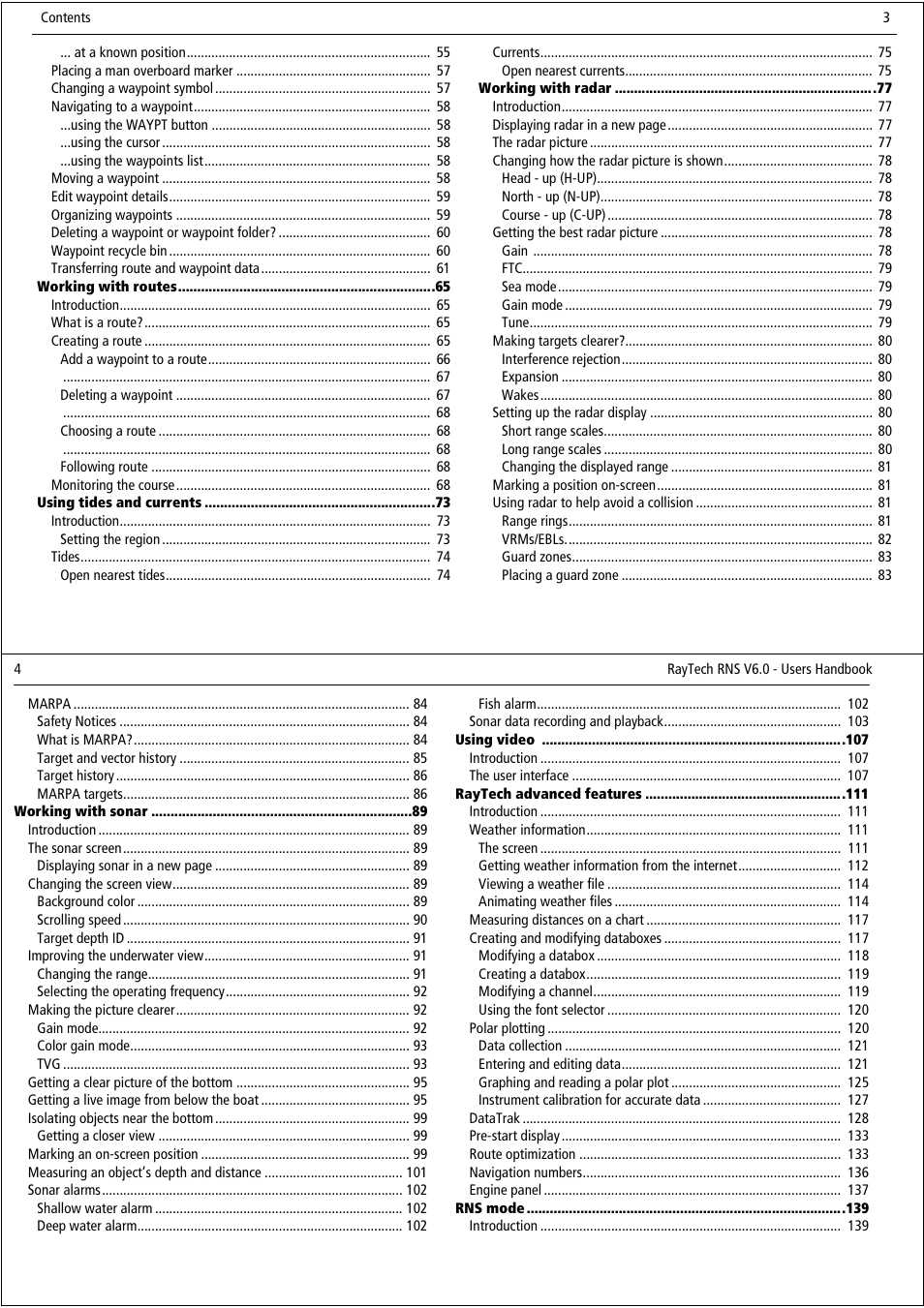 Raymarine Pathfinder User Manual | Page 4 / 111