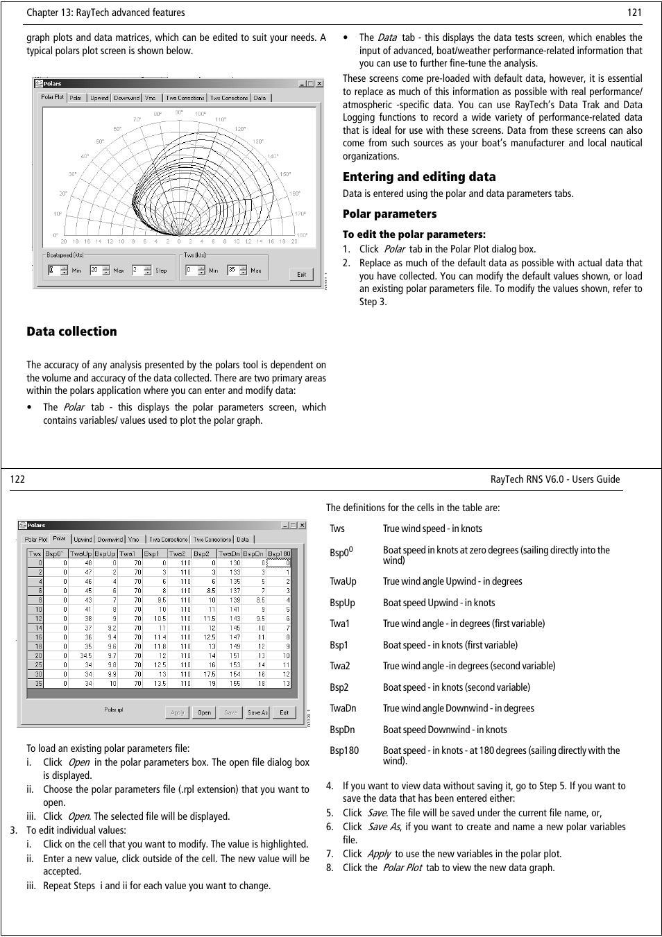Data collection, Entering and editing data | Raymarine Pathfinder User Manual | Page 66 / 111