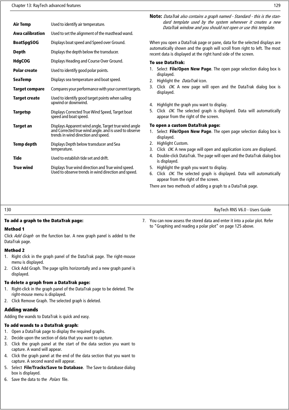 Raymarine Pathfinder User Manual | Page 70 / 111