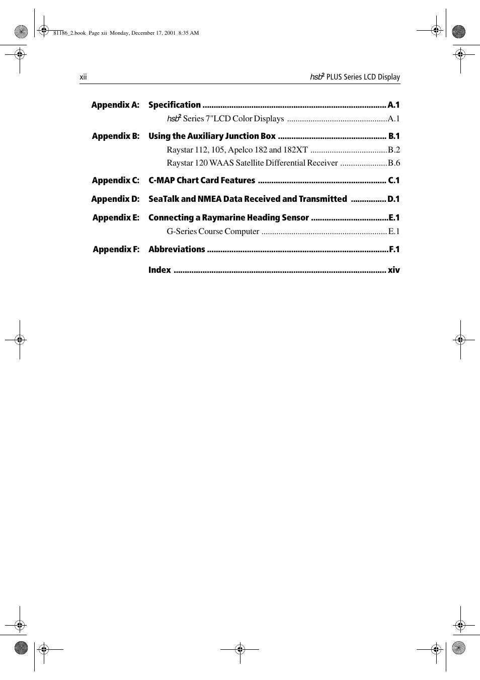 Raymarine Pathfinder Radar User Manual | Page 14 / 244