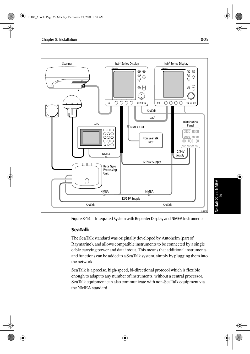 Seatalk, Figure 8-14 | Raymarine Pathfinder Radar User Manual | Page 199 / 244