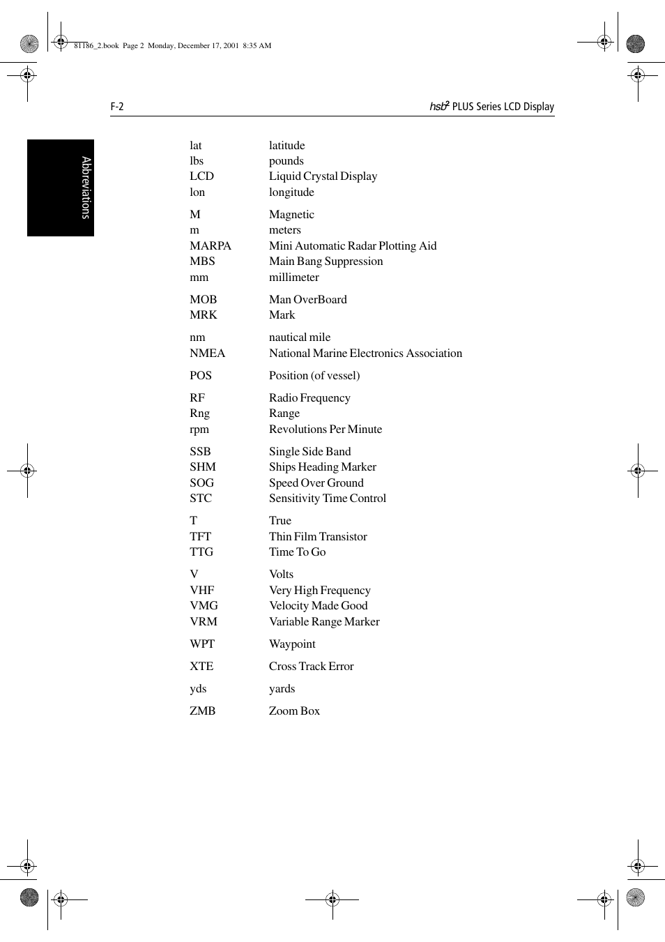 Raymarine Pathfinder Radar User Manual | Page 234 / 244