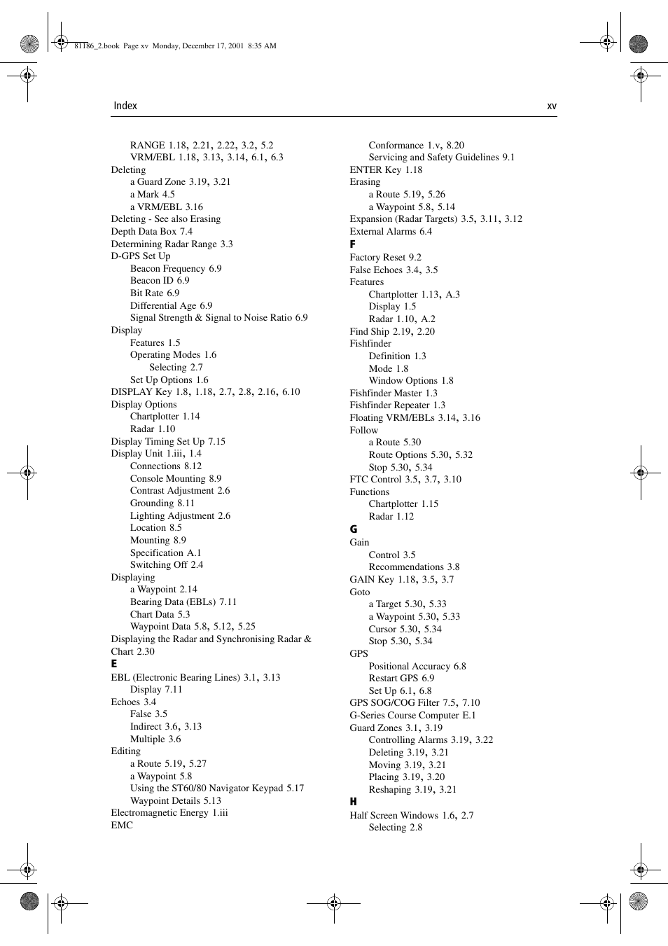 Raymarine Pathfinder Radar User Manual | Page 237 / 244