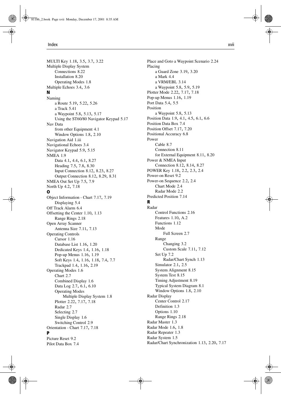 Raymarine Pathfinder Radar User Manual | Page 239 / 244