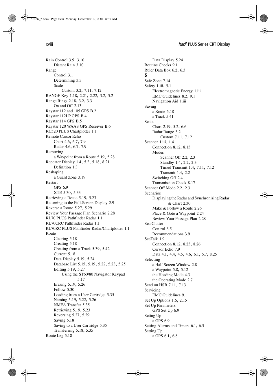 Raymarine Pathfinder Radar User Manual | Page 240 / 244
