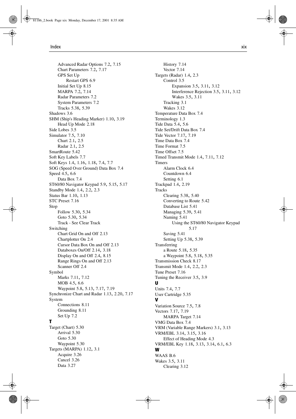 Raymarine Pathfinder Radar User Manual | Page 241 / 244