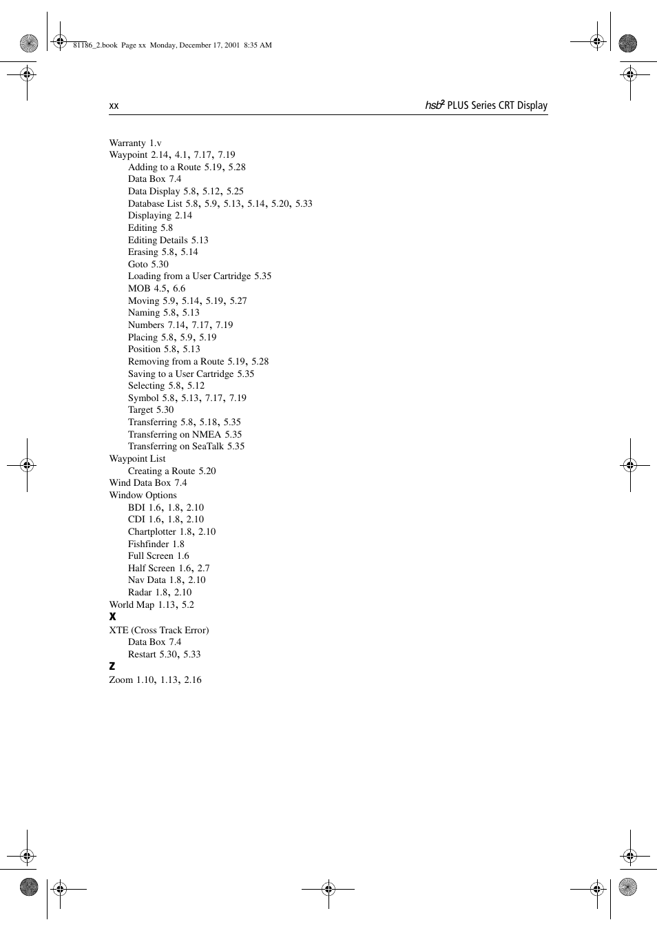 Raymarine Pathfinder Radar User Manual | Page 242 / 244