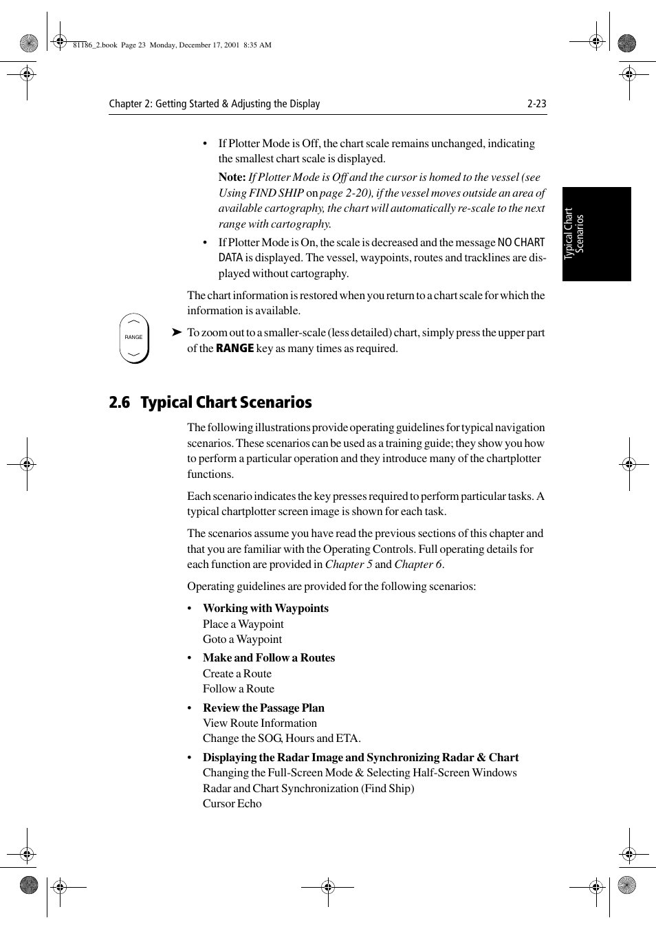 6 typical chart scenarios | Raymarine Pathfinder Radar User Manual | Page 57 / 244
