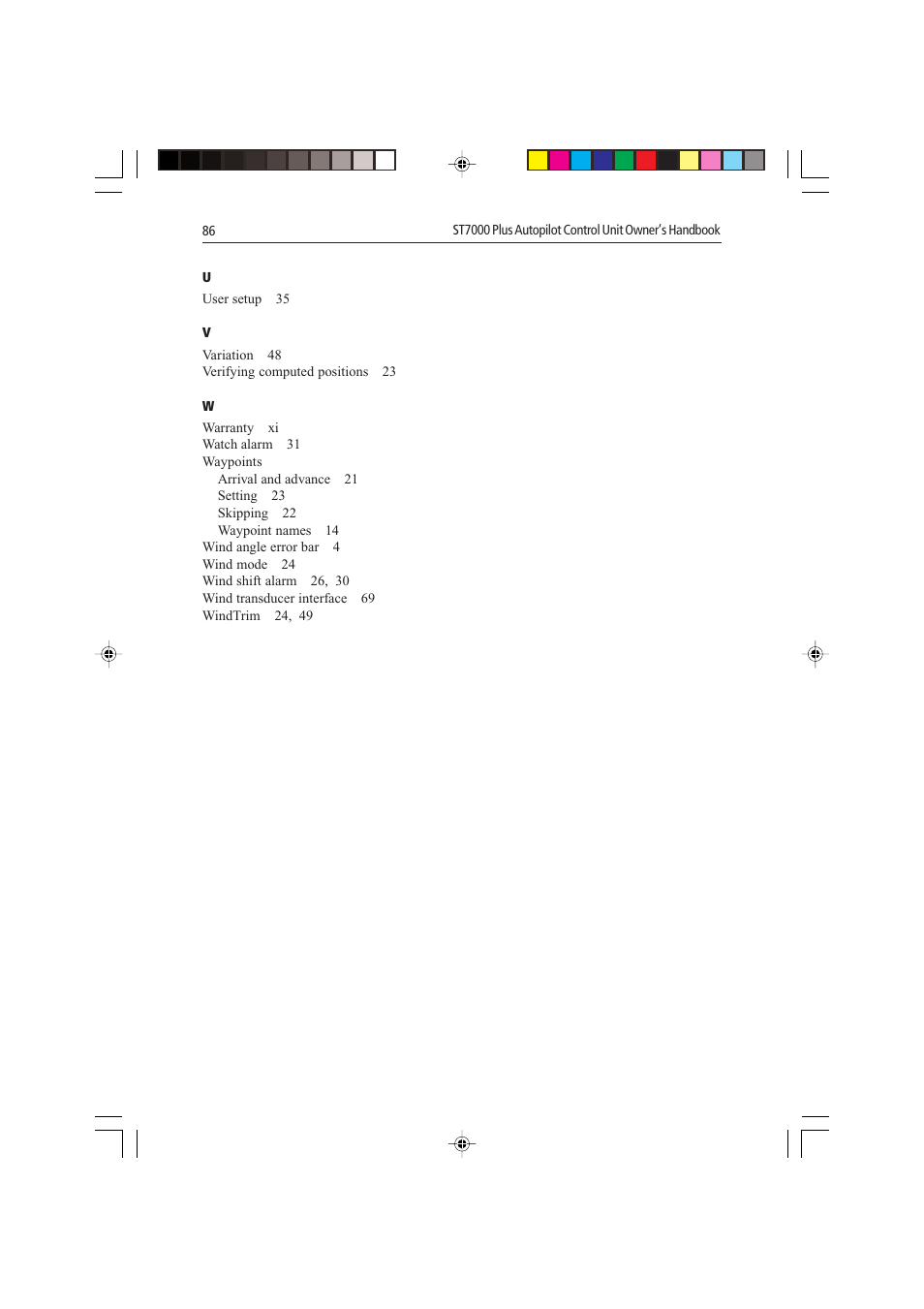 Raymarine autopilot control unit User Manual | Page 103 / 111