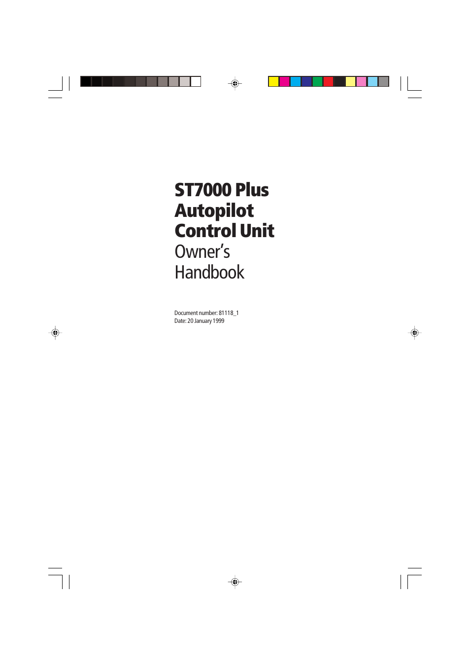 Raymarine autopilot control unit User Manual | Page 2 / 111