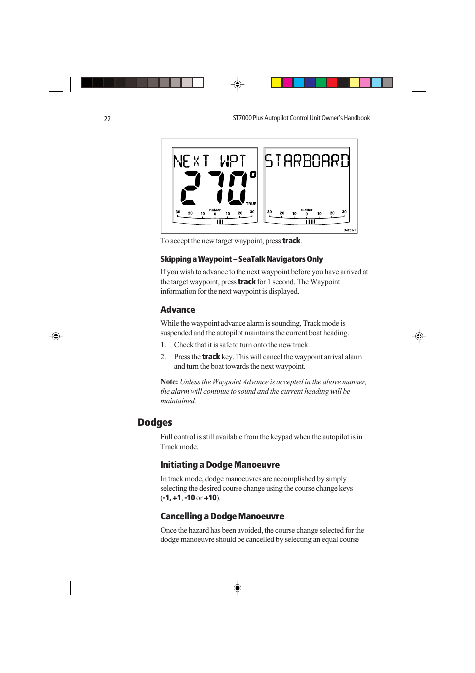 Dodges | Raymarine autopilot control unit User Manual | Page 39 / 111
