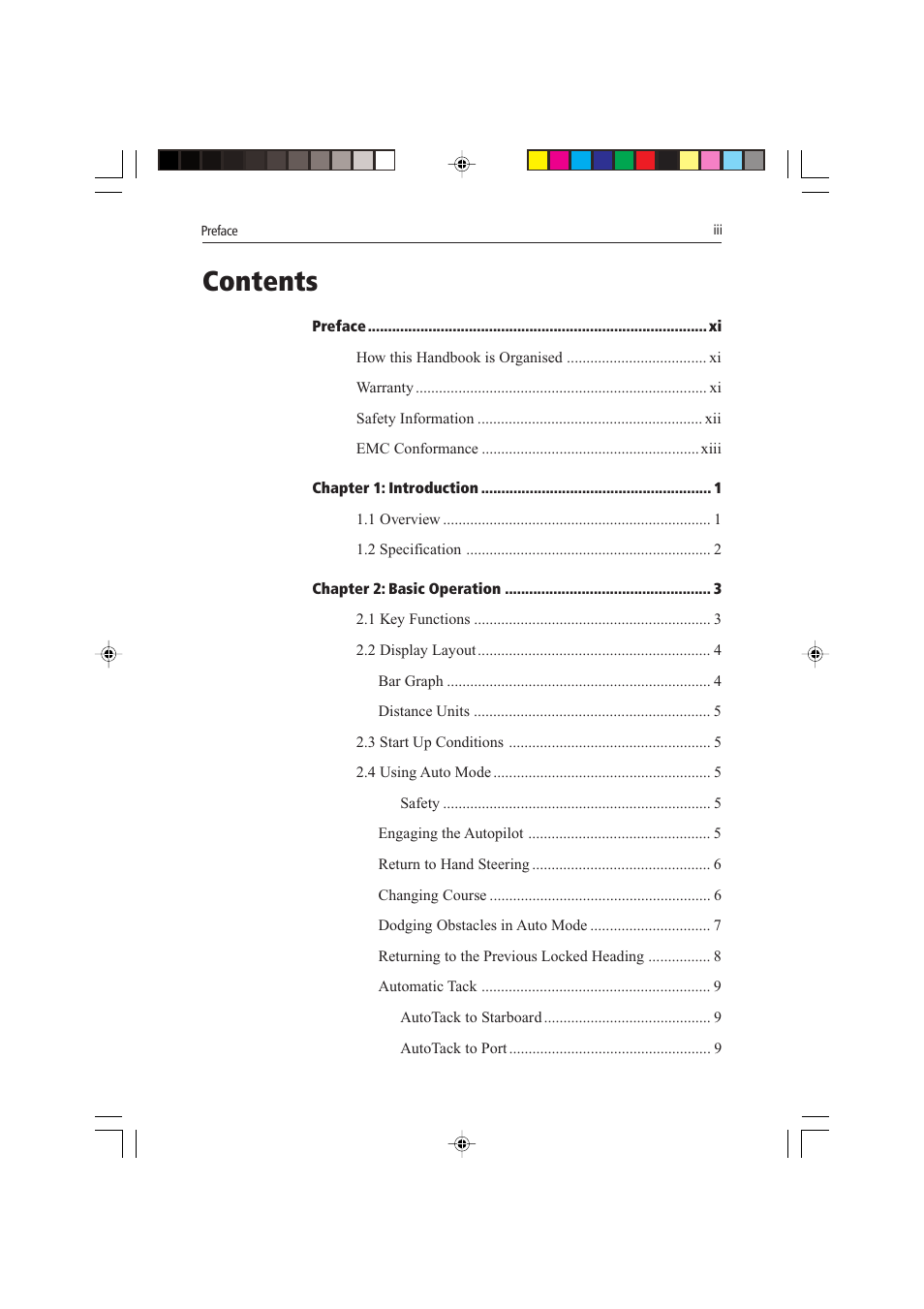 Raymarine autopilot control unit User Manual | Page 6 / 111