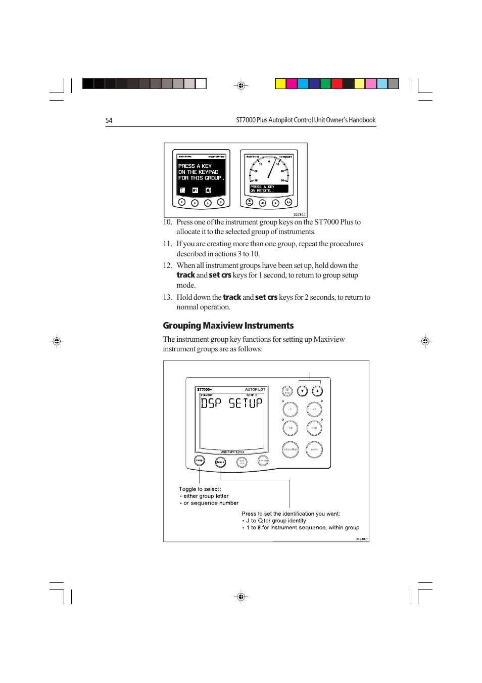 Grouping maxiview instruments | Raymarine autopilot control unit User Manual | Page 71 / 111