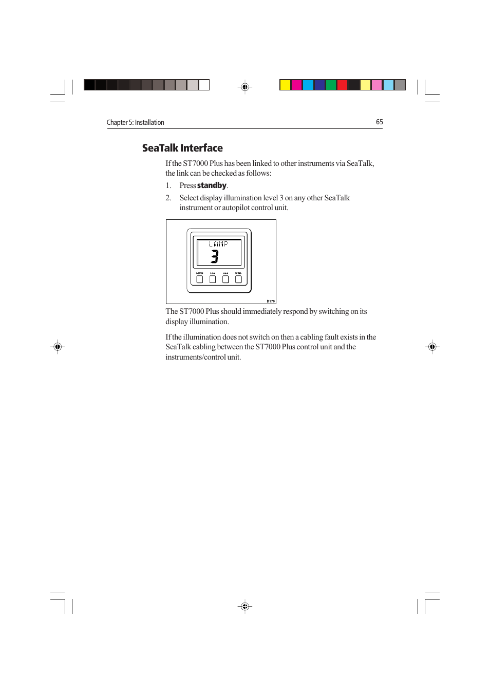 Seatalk interface | Raymarine autopilot control unit User Manual | Page 82 / 111