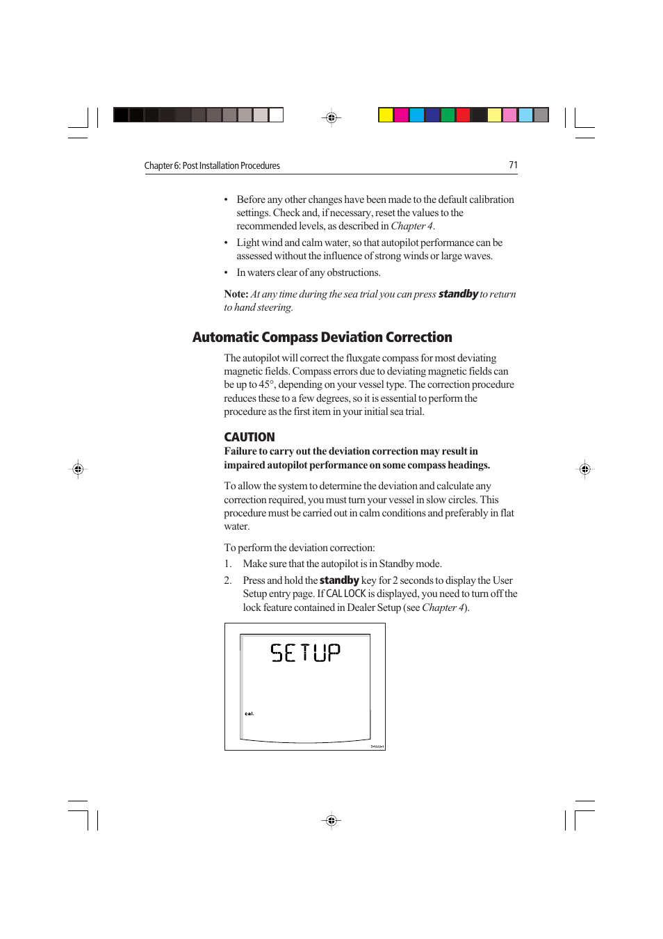 Automatic compass deviation correction | Raymarine autopilot control unit User Manual | Page 88 / 111