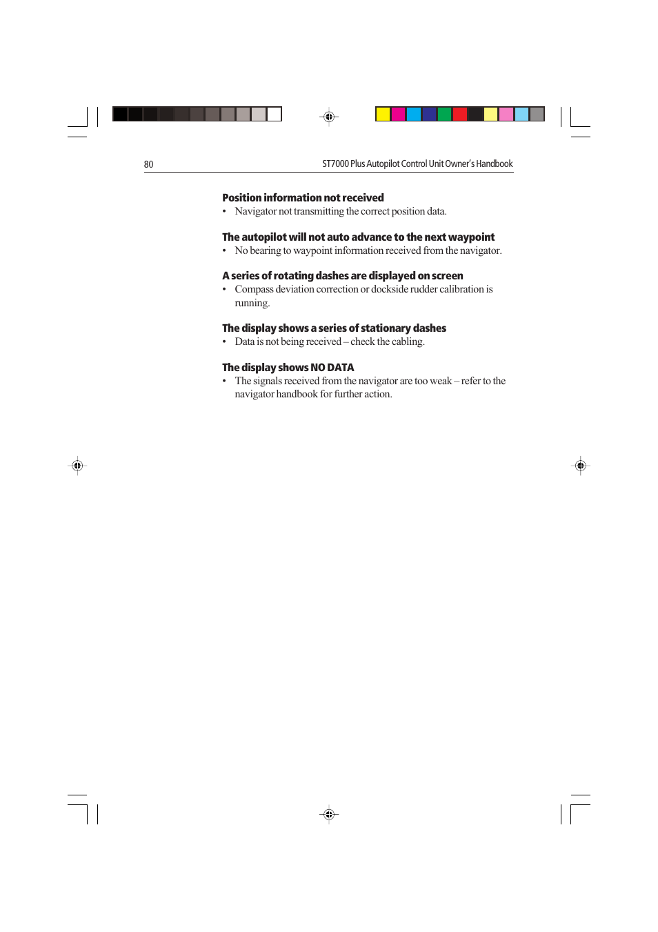 Raymarine autopilot control unit User Manual | Page 97 / 111