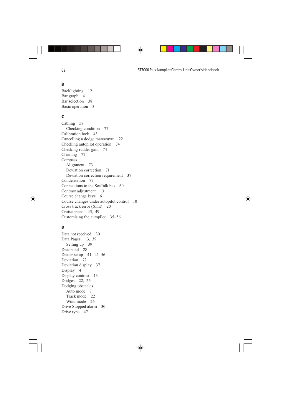 Raymarine autopilot control unit User Manual | Page 99 / 111