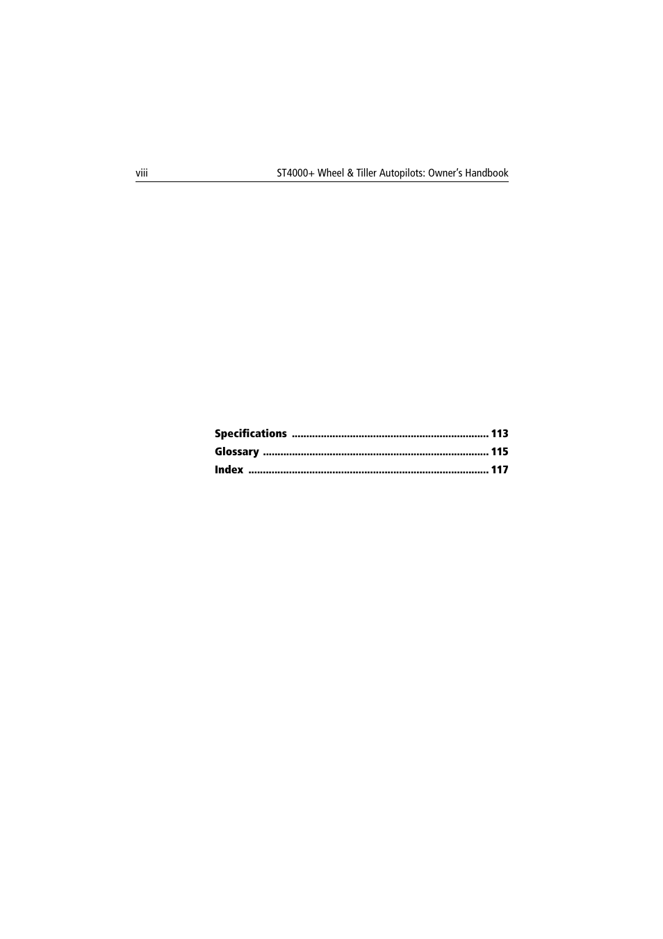 Raymarine autopilot + ST4000+ User Manual | Page 9 / 145