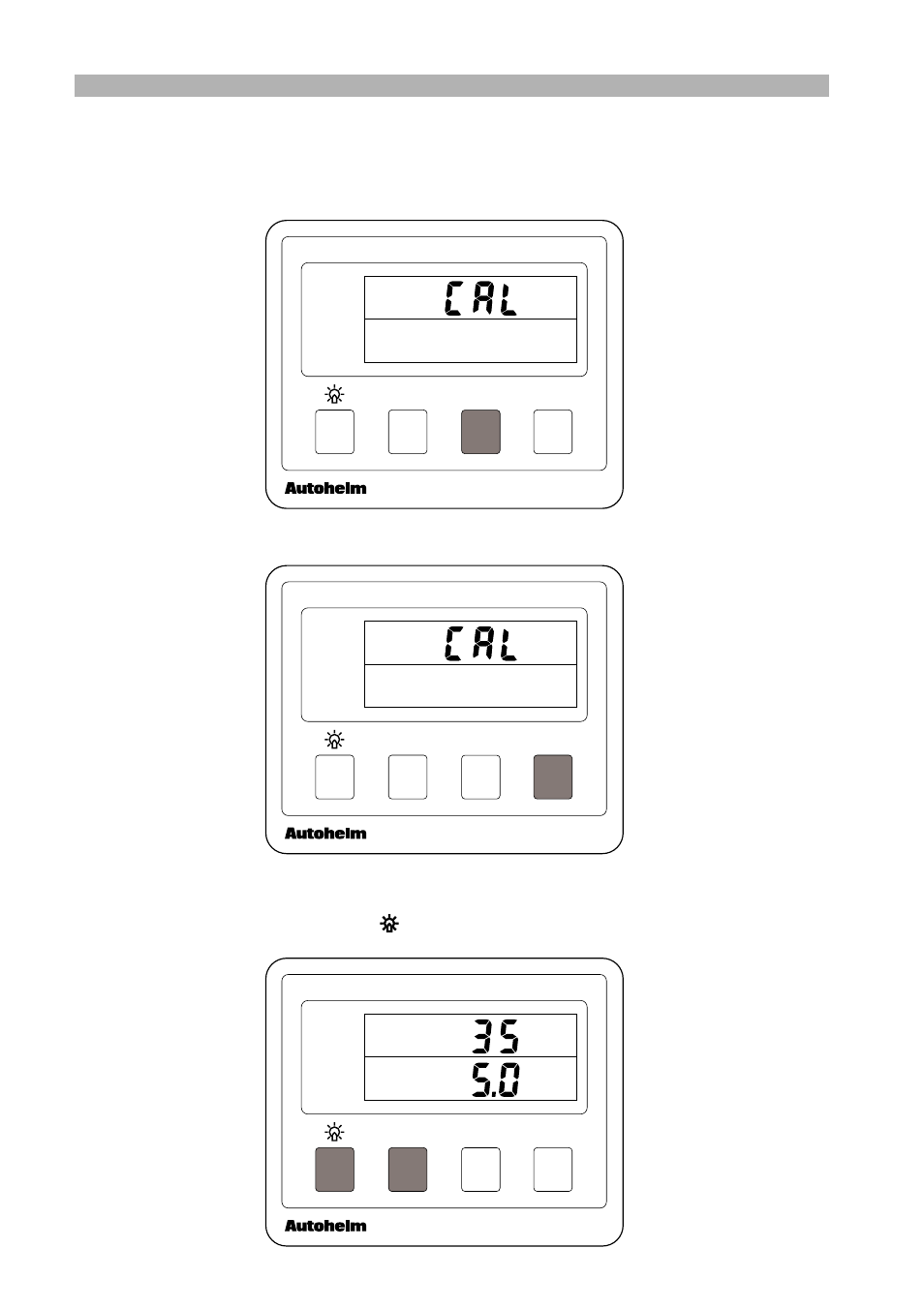 Units selection – log, Exit calibration, Bidata | Cycle speed until the display shows nm or miles, Press reset to select nm or miles, Press and hold and depth for 2 seconds | Raymarine stand-alone master instrument User Manual | Page 35 / 45