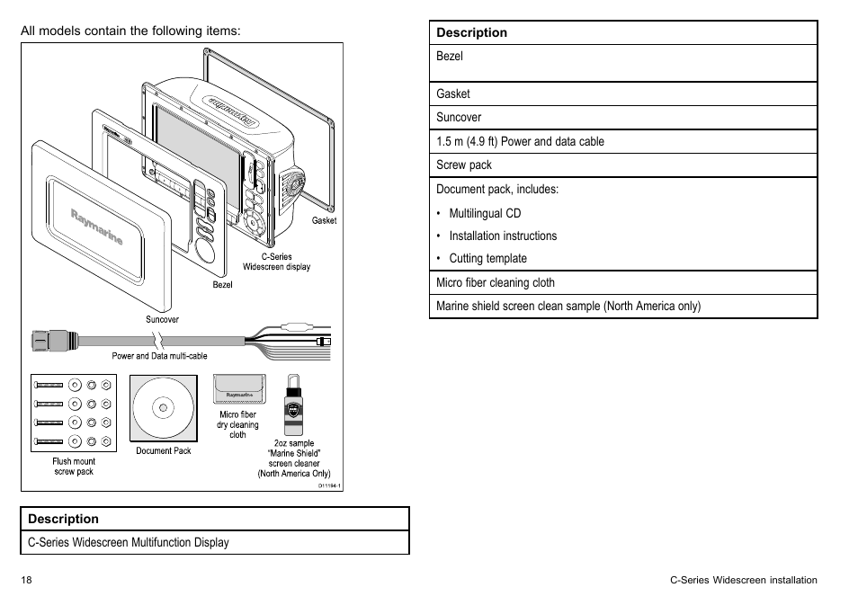 Raymarine C90w User Manual | Page 18 / 92