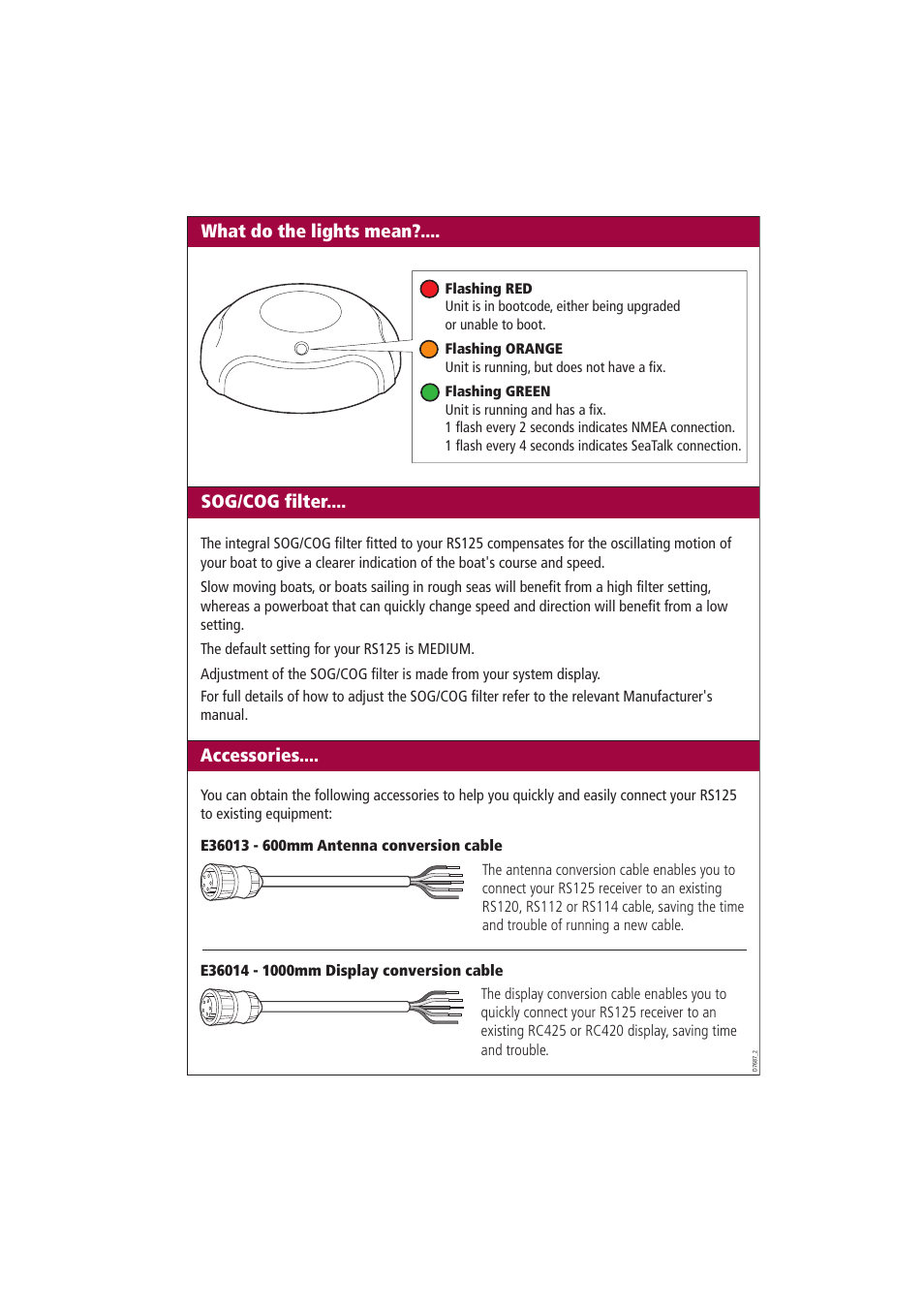 Raymarine Raystar 125 User Manual | Page 6 / 8