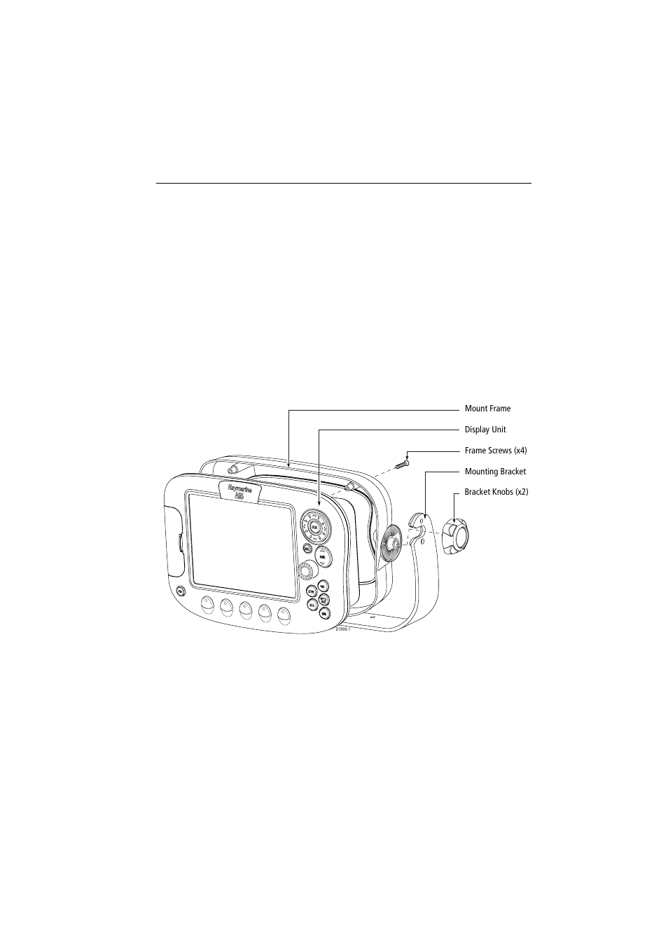 Chapter 2: installing the display unit, 1 mounting, Mounting bracket method | Raymarine RS12 User Manual | Page 13 / 38