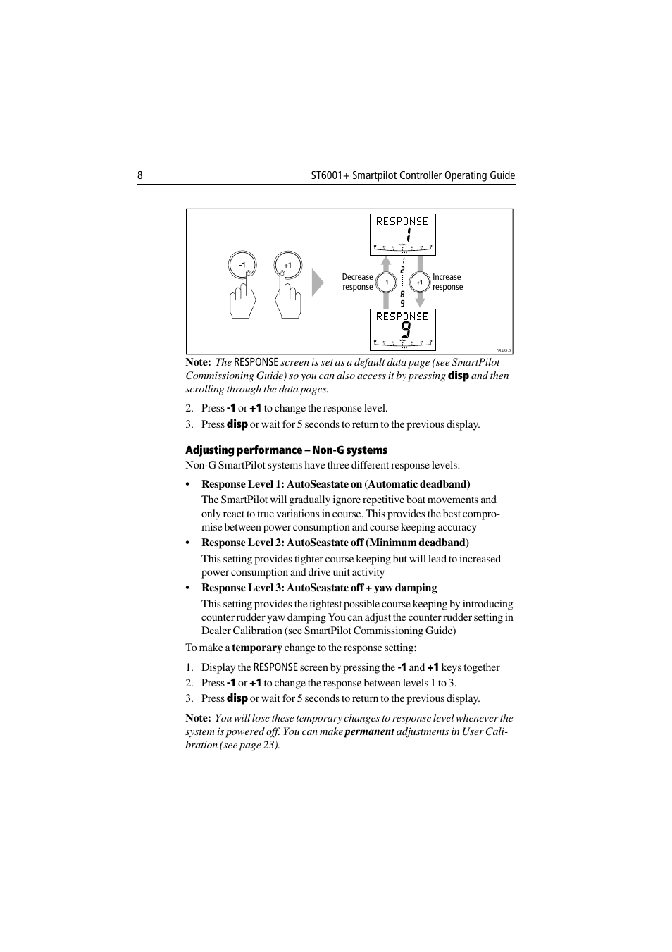 Raymarine ST6001 User Manual | Page 14 / 48