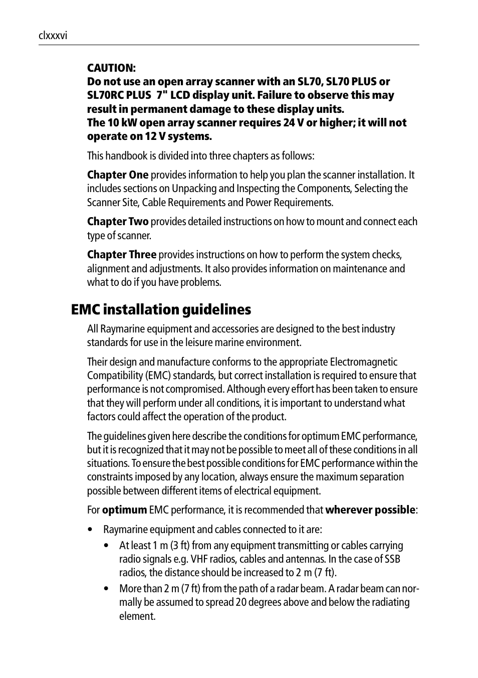 Emc installation guidelines | Raymarine Pathfinder Radar Scanners User Manual | Page 16 / 66