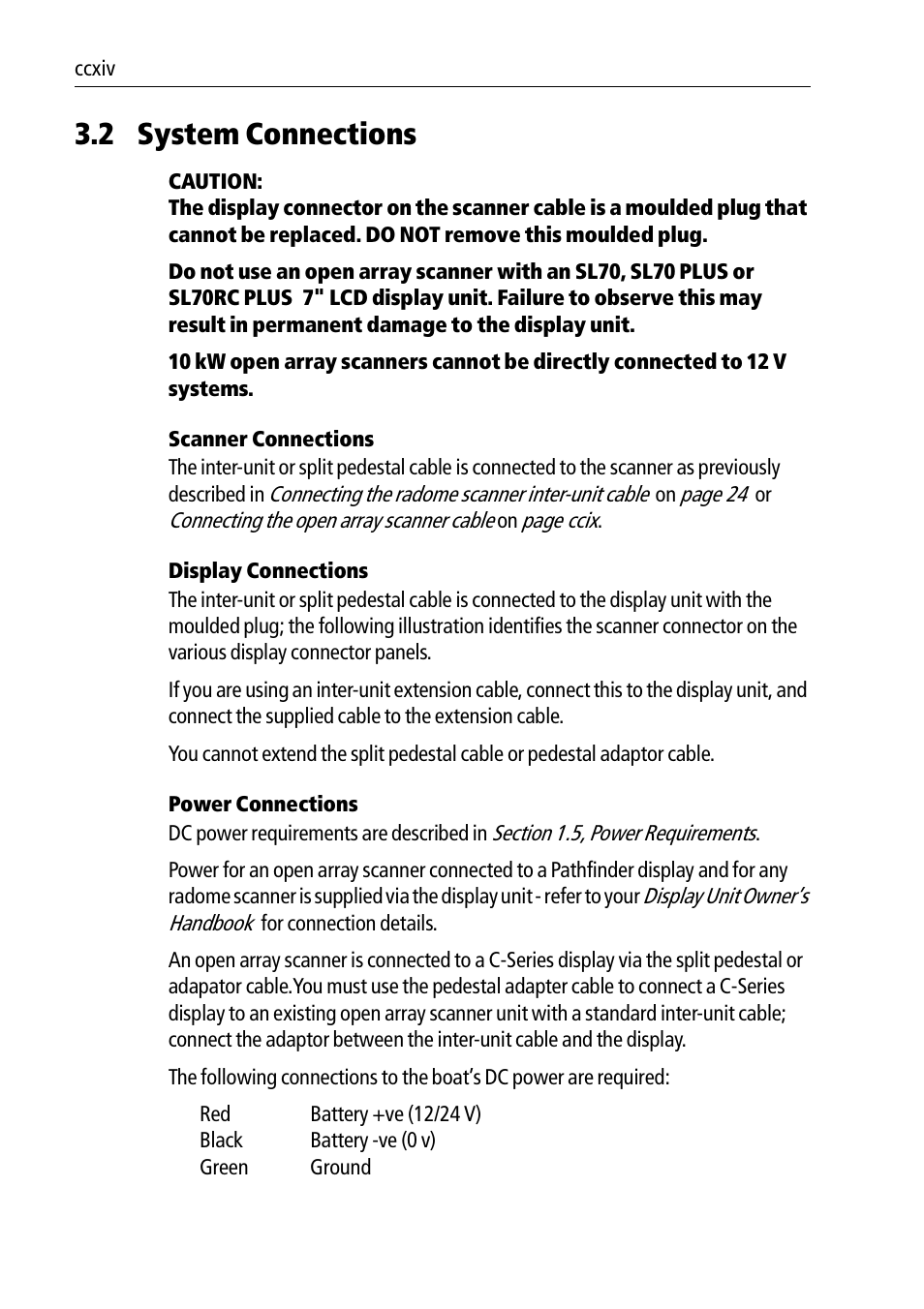 2 system connections | Raymarine Pathfinder Radar Scanners User Manual | Page 44 / 66