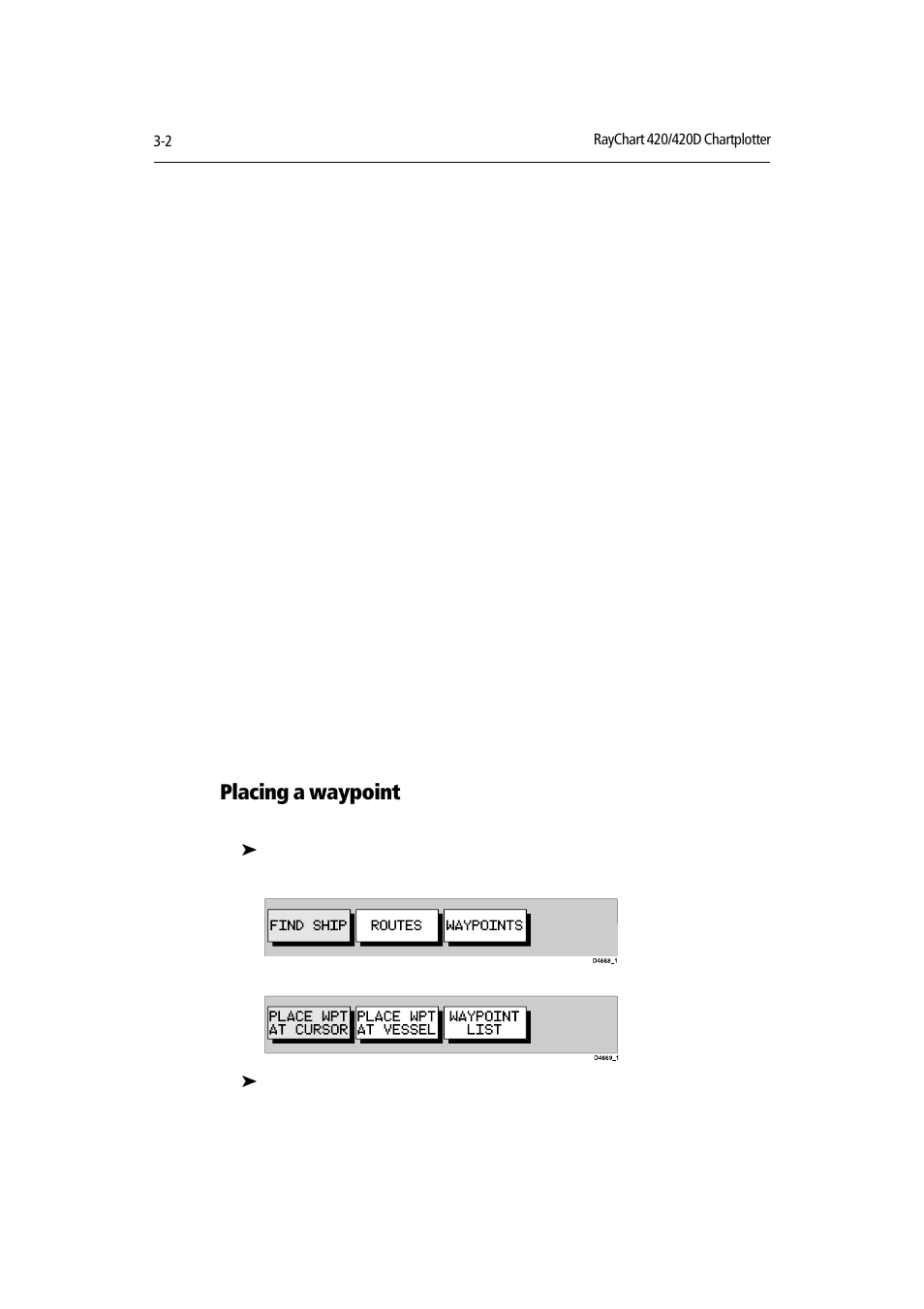 Placing a waypoint | Raymarine Chartplotter User Manual | Page 33 / 101